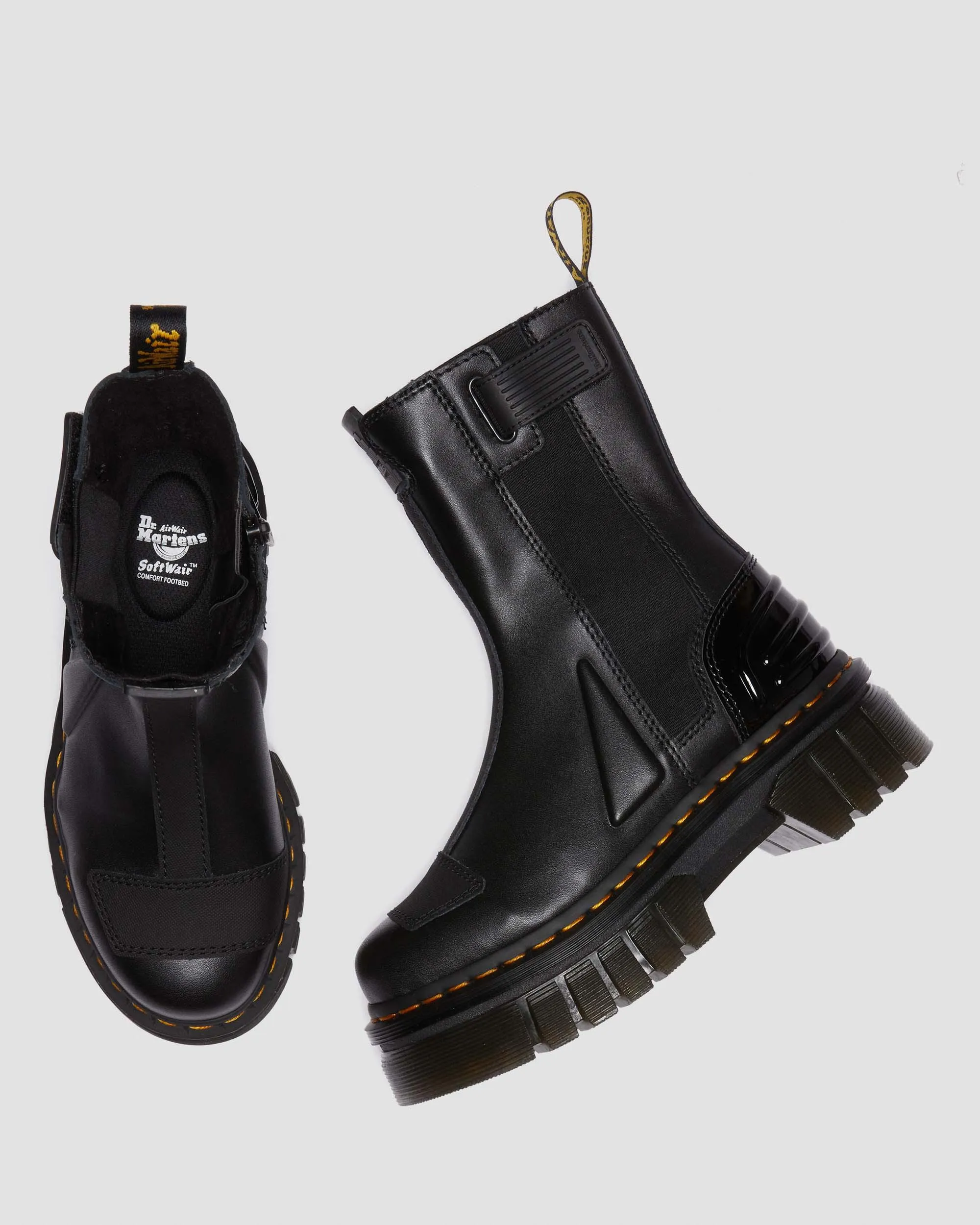 Audrick Alternative high platform leather Chelsea boots Dr. Martens