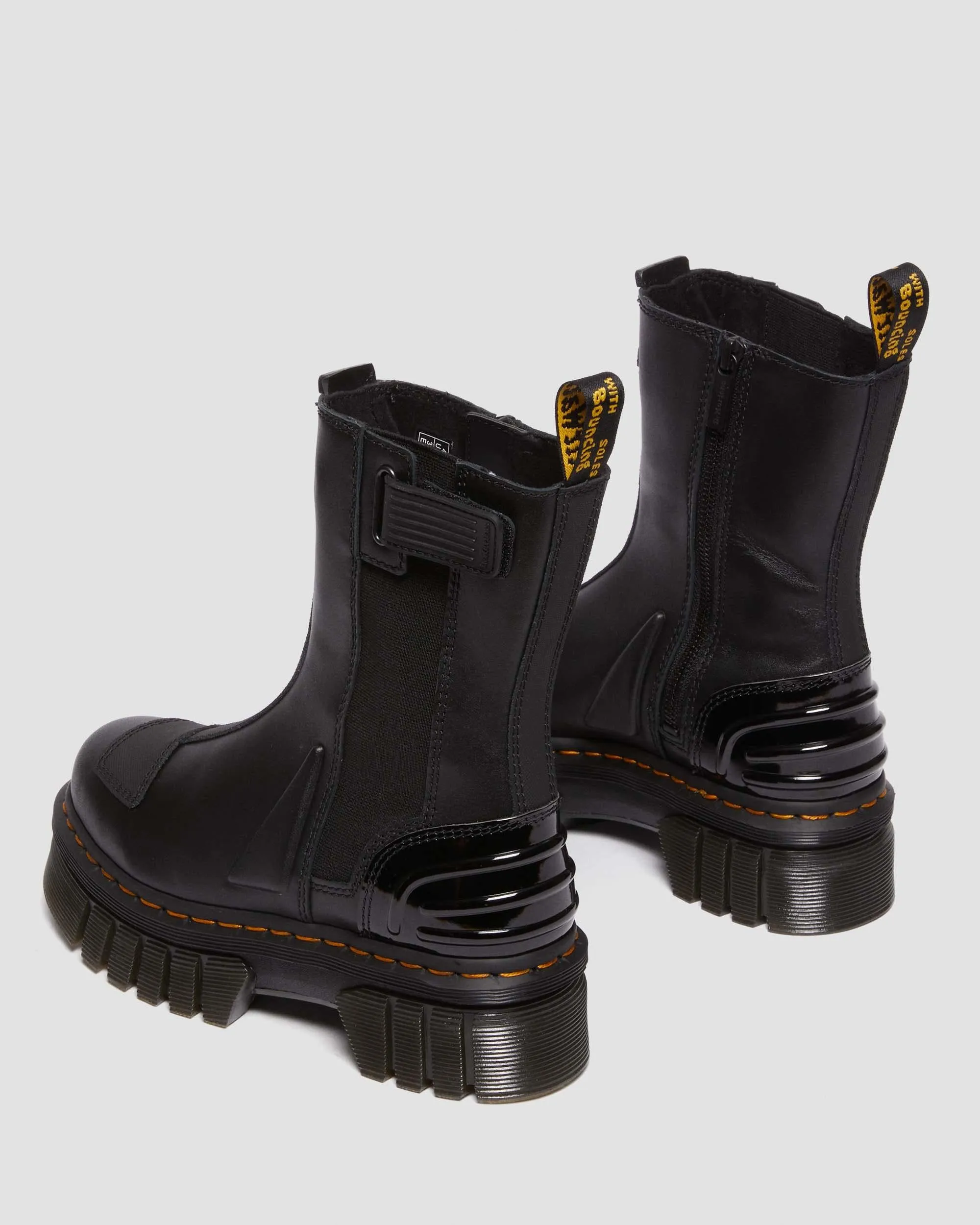 Audrick Alternative high platform leather Chelsea boots Dr. Martens