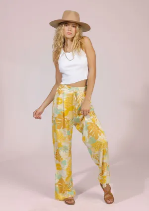 Cannes Pants - Yellow Cream