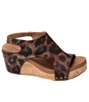 Carley in Washed Tan Leopard by Corkys