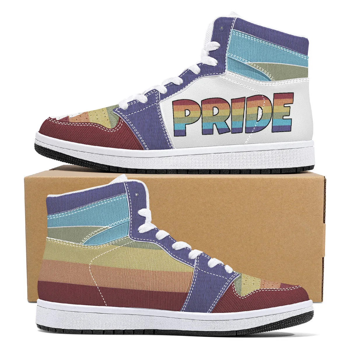 Cool shoes by Gayla Fox | White High Top Customized | Shoe Zero