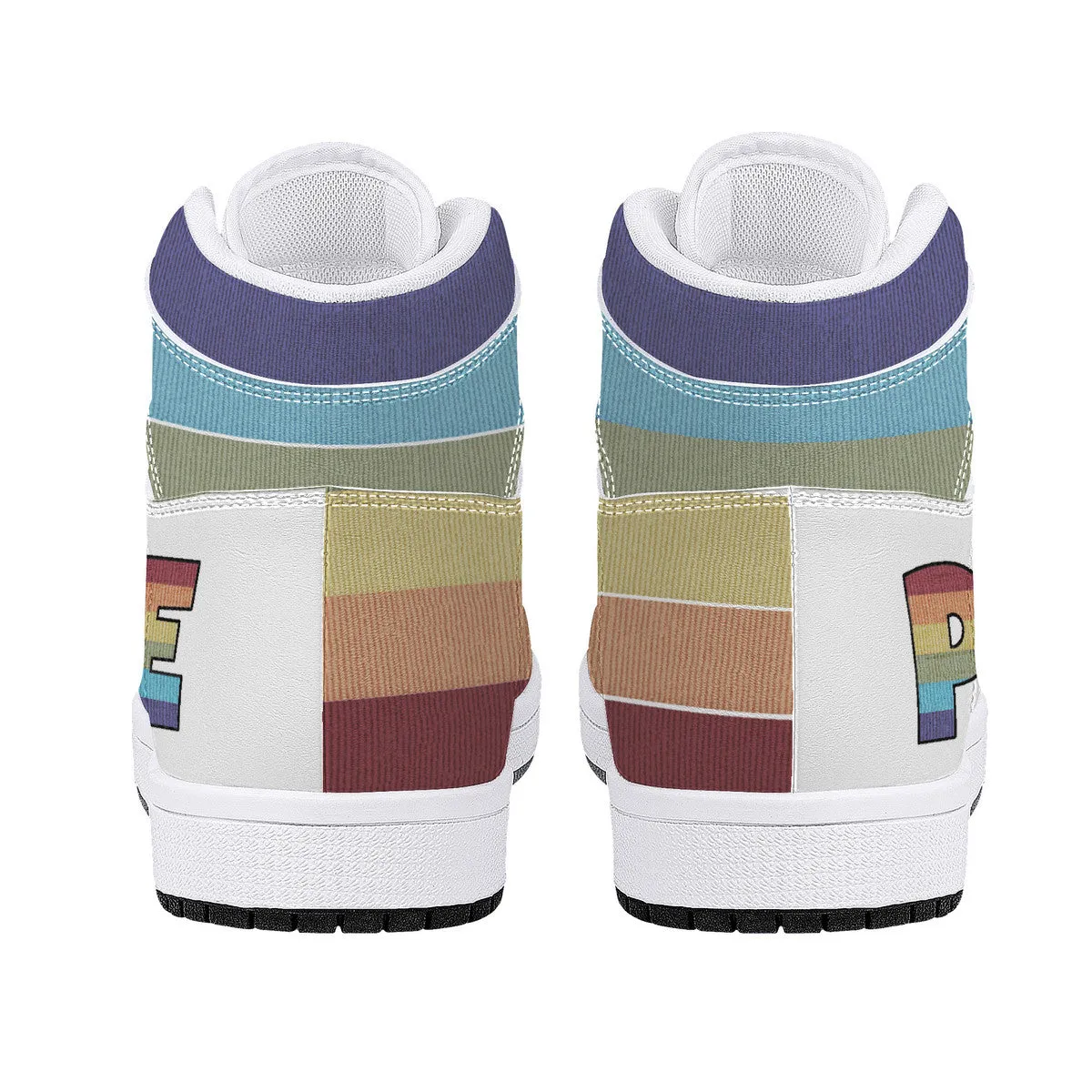 Cool shoes by Gayla Fox | White High Top Customized | Shoe Zero