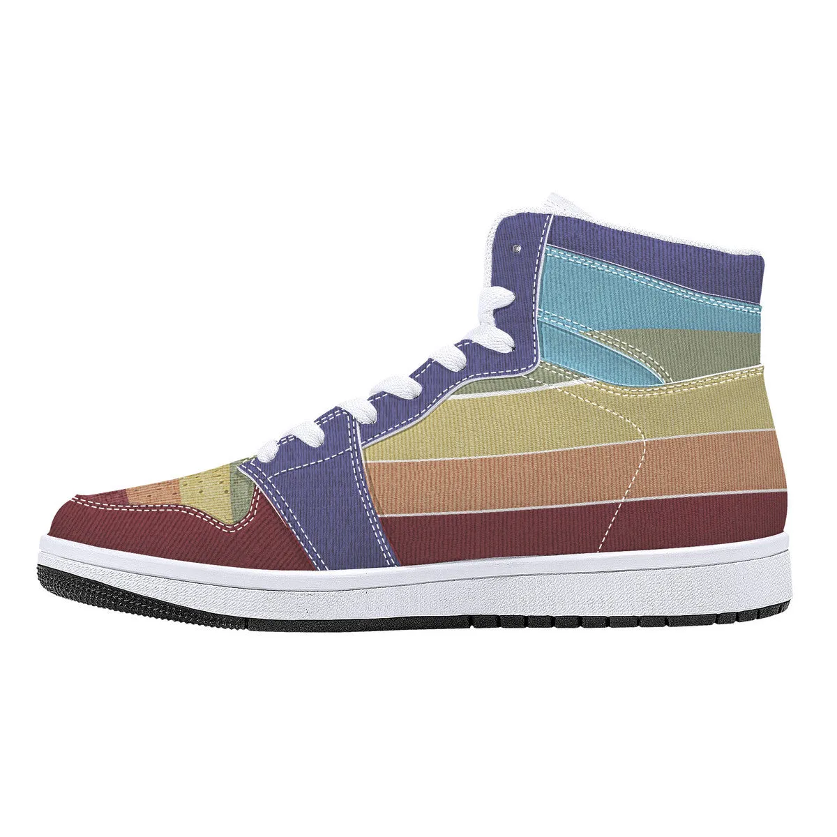 Cool shoes by Gayla Fox | White High Top Customized | Shoe Zero