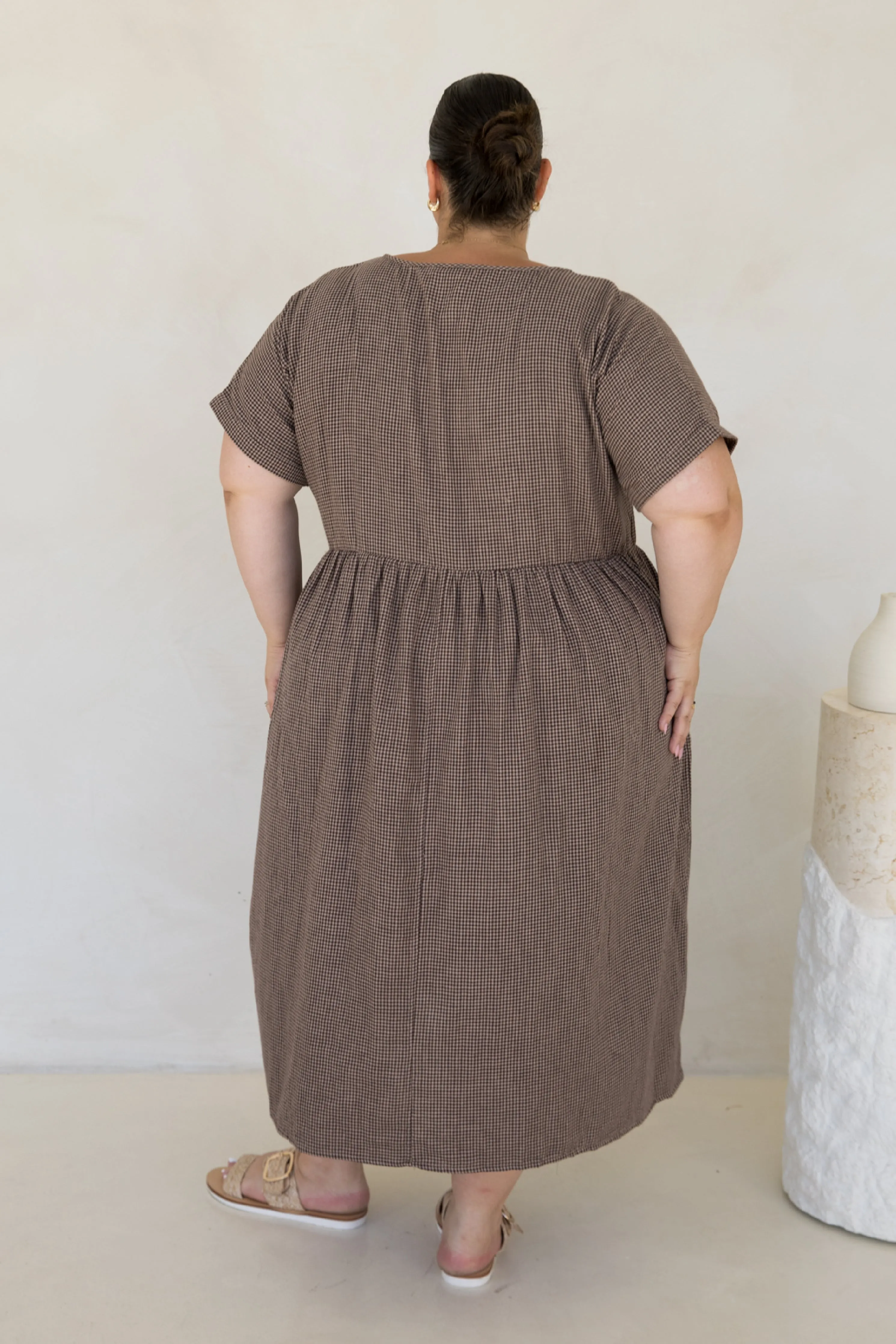 Darcy Dress | Chocolate Check