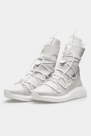 High top elastic laces sneakers, Light Grey