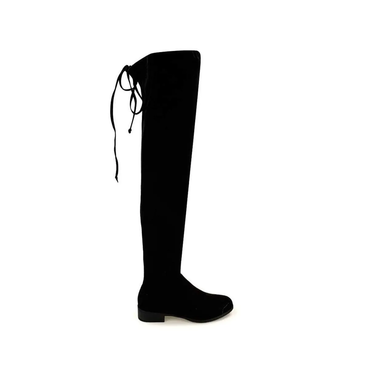 Lydia Flat Overknee Lace Up Boot