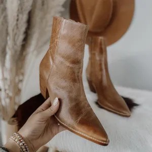 Matisse Caty Ankle Boot - Vintage Tan Leather | Stylish Women's Boots