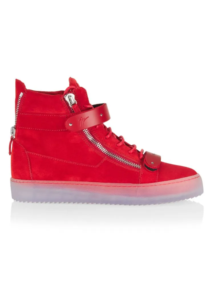 Maylondon Giuseppe Zanotti Suede High Top Sneakers Modena