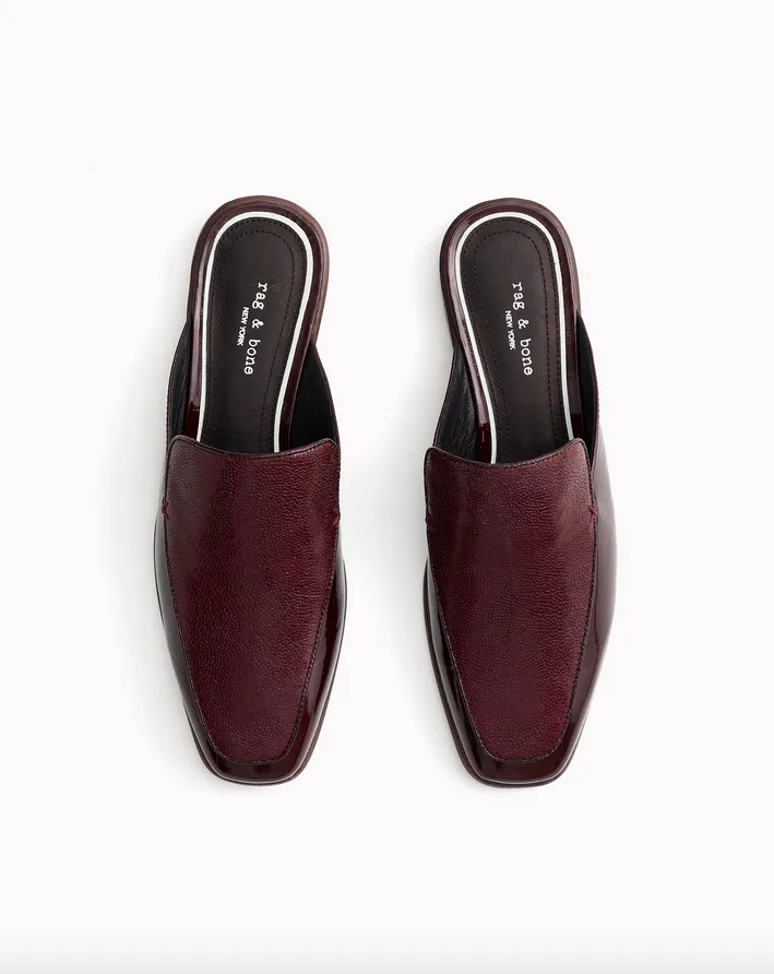 Rag & Bone Footwear - Aslen Loafer Mule in Merlot