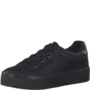 S Oliver Lace Up Trainer Black