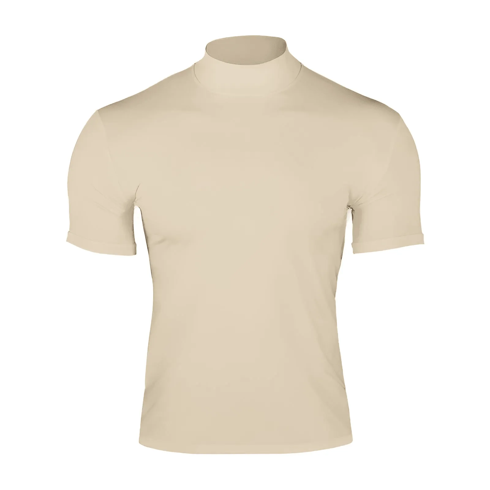 Short Sleeve Turtleneck Men's Tight T-Shirt