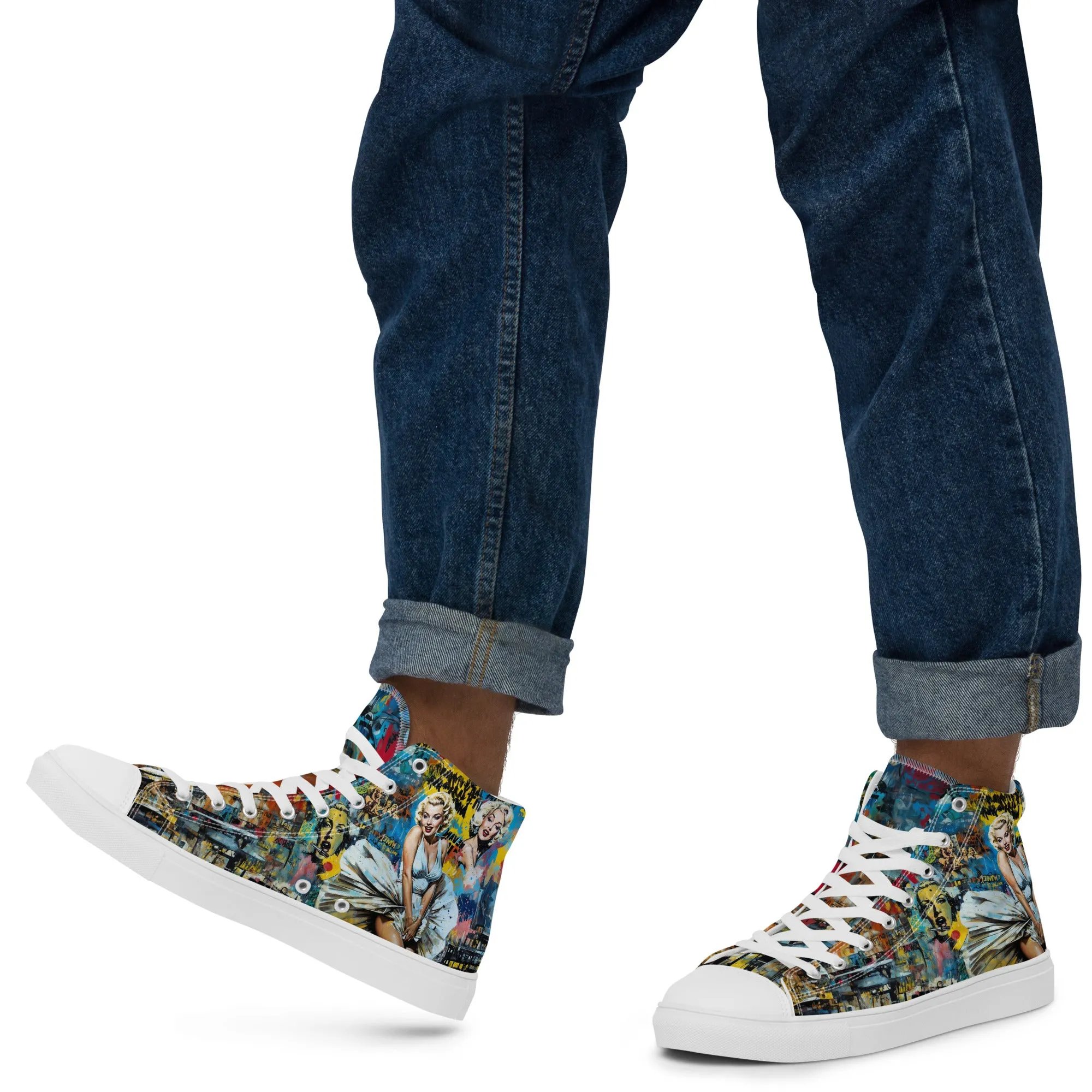 Unisex high top canvas shoes - Marilyn 2