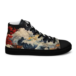 Unisex - high top canvas shoes- Storm