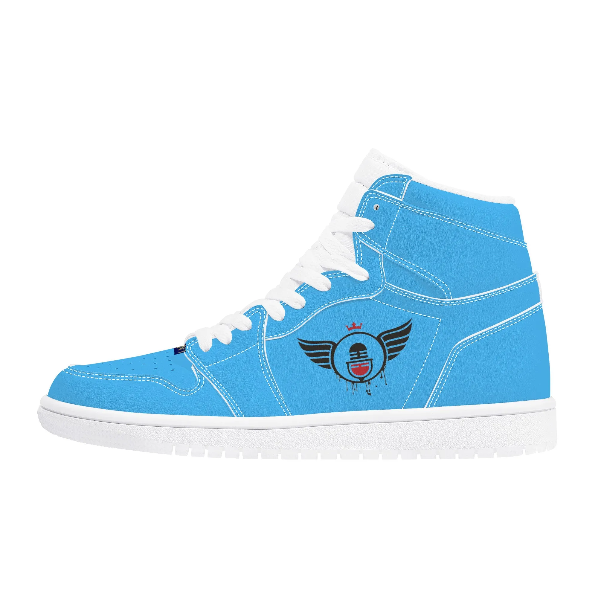 Vision 1 Collection | Basic Light Blue | High Top Customized | Shoe Zero