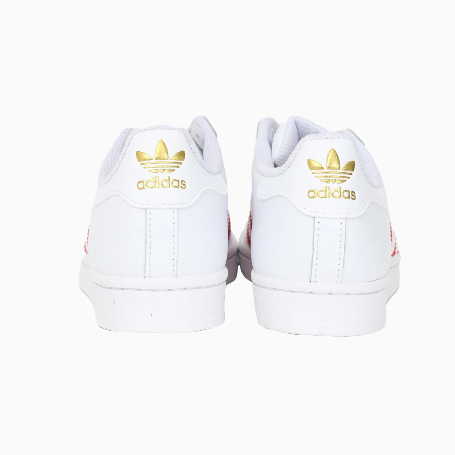 Women's Superstar "White Better Scarlet"